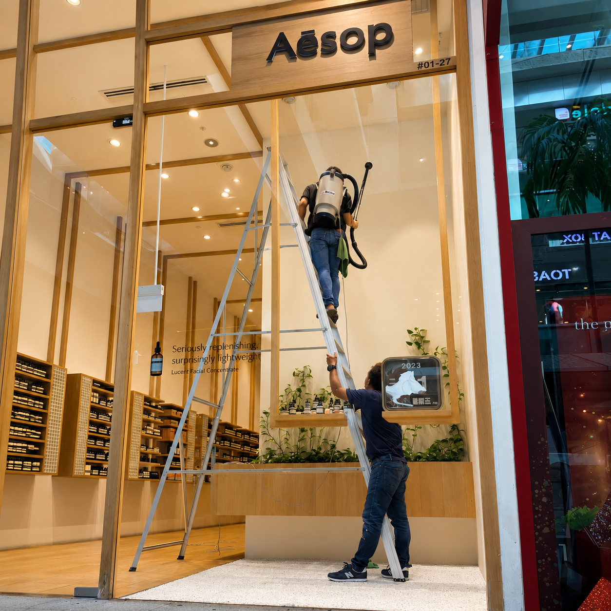 Facade and Glass Panel Cleaning