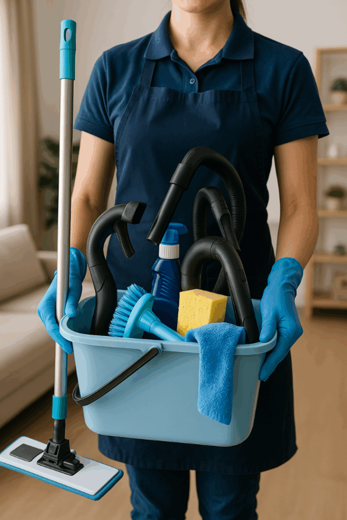 Cleaning Equipment Used by Professional House Cleaners