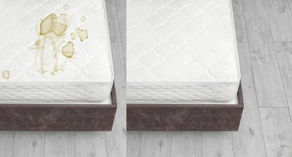 Mattress cleaning before and after photos 2