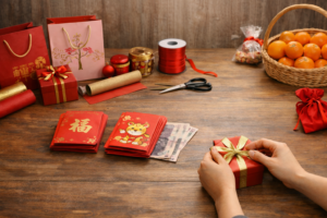 Preparing Lunar New Year Gifts and Red Packets