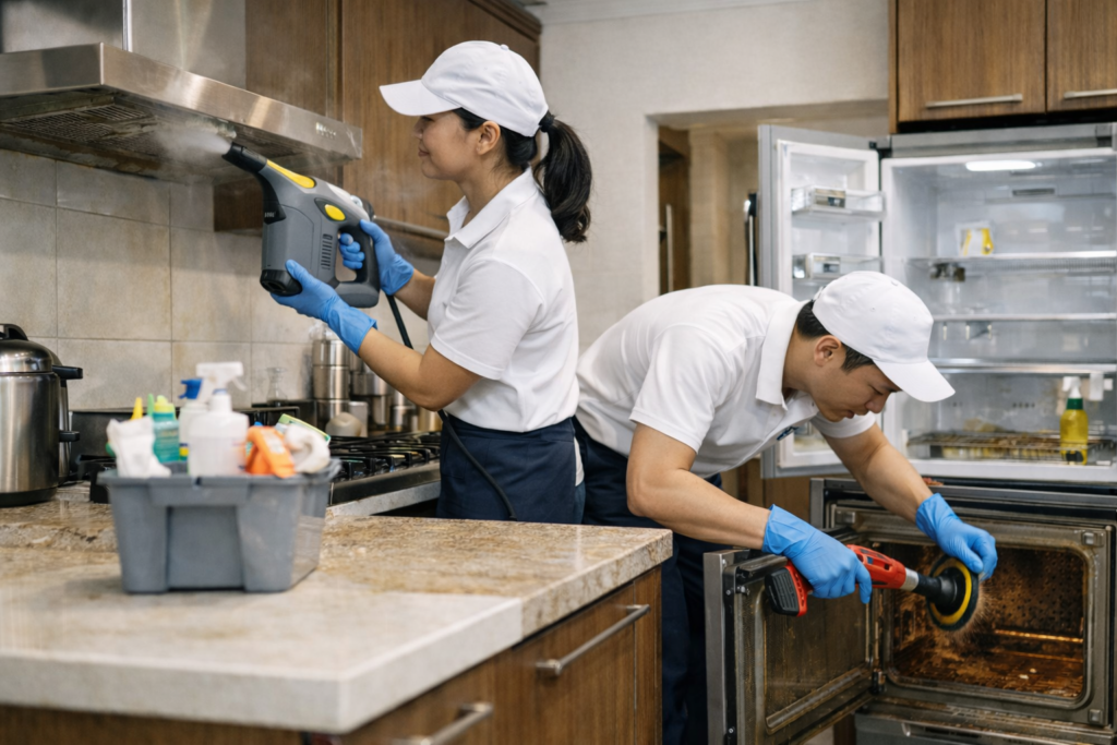 Professional Deep Cleaning the Kitchen for CNY 2