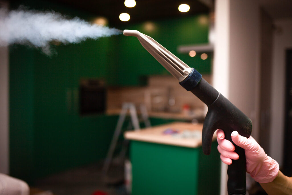disinfecting kitchen with steam in relaxing enviro 2026 03 10 01 35 14 utc