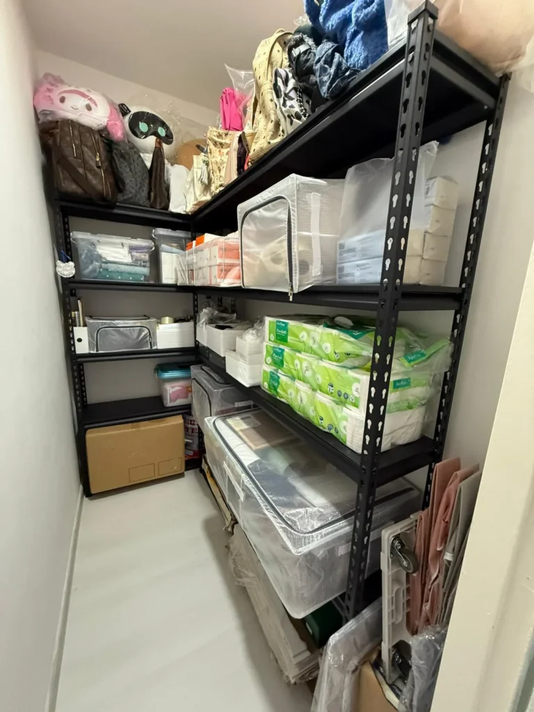 total cleanz decluttering ang mo kio storage rack organised 1