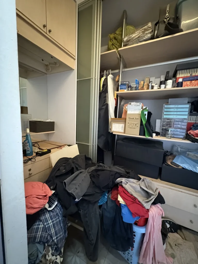 total cleanz decluttering bedok closet before 1 1