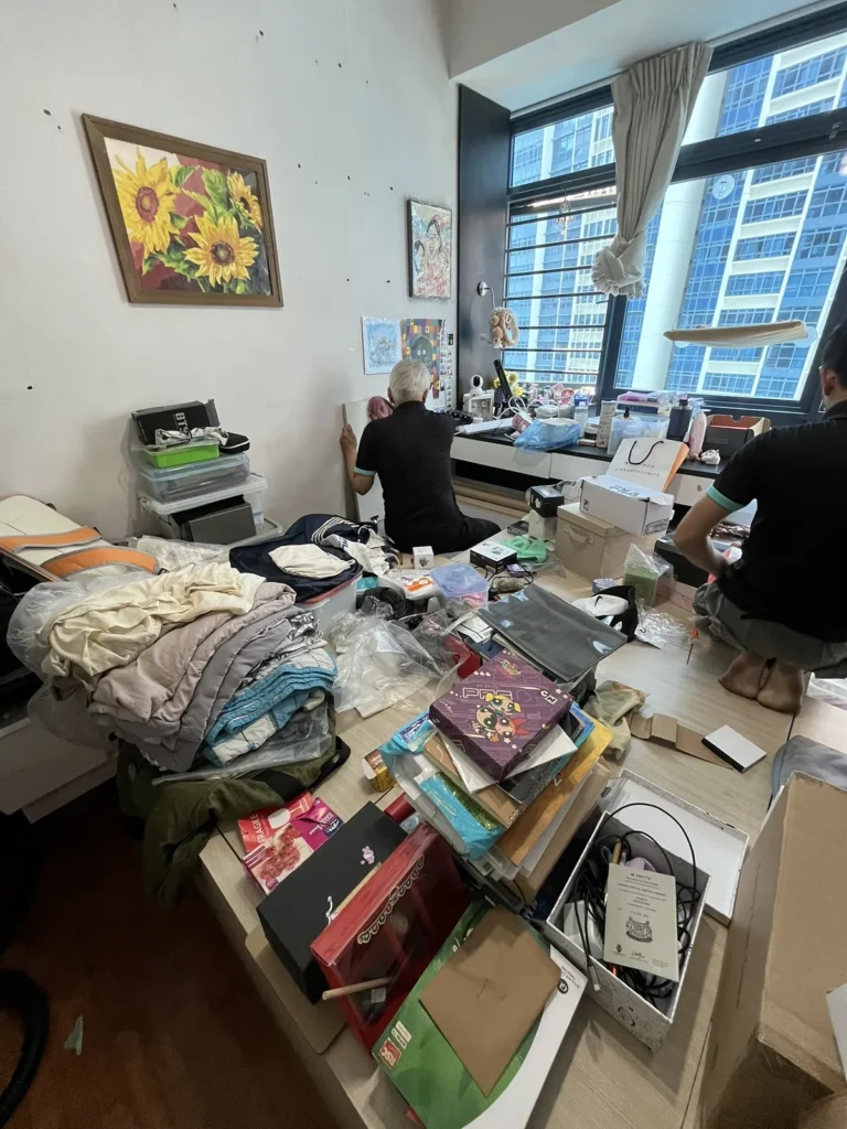 total cleanz decluttering citysquare desk sorting 3