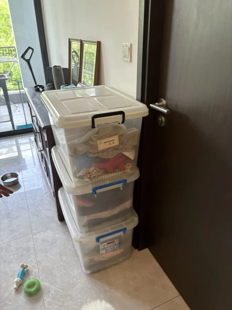 total cleanz decluttering mayfair gardens bins hallway 2