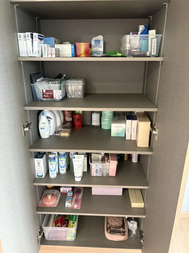total cleanz decluttering sumang link toiletries shelf 1